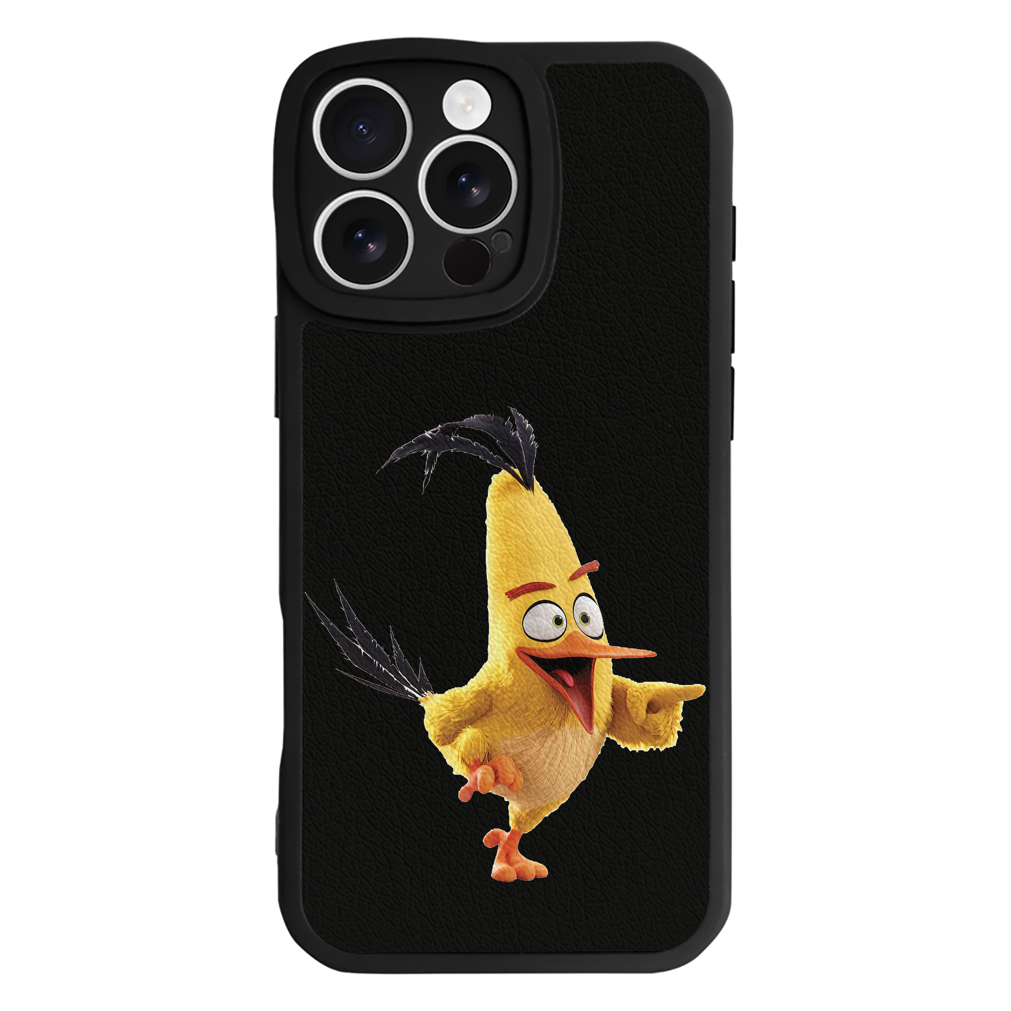 （画像用） Angry Birds アングリーバード 【iPhone 16シリーズ対応】シリコンスマホケース（レザー調） 材質：シリコン